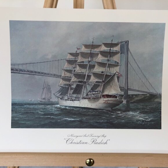 1976 CELEBRATED SAILING SHIPS Famous Ports Portfolio Charles Lundgren (4… - Picture 5 of 17